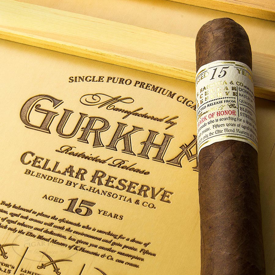 GURKHA CELLAR RESERVE 15 YEAR AGED - SOLARA-DOUBLE ROBUSTO - 5" X 58 - Image 2