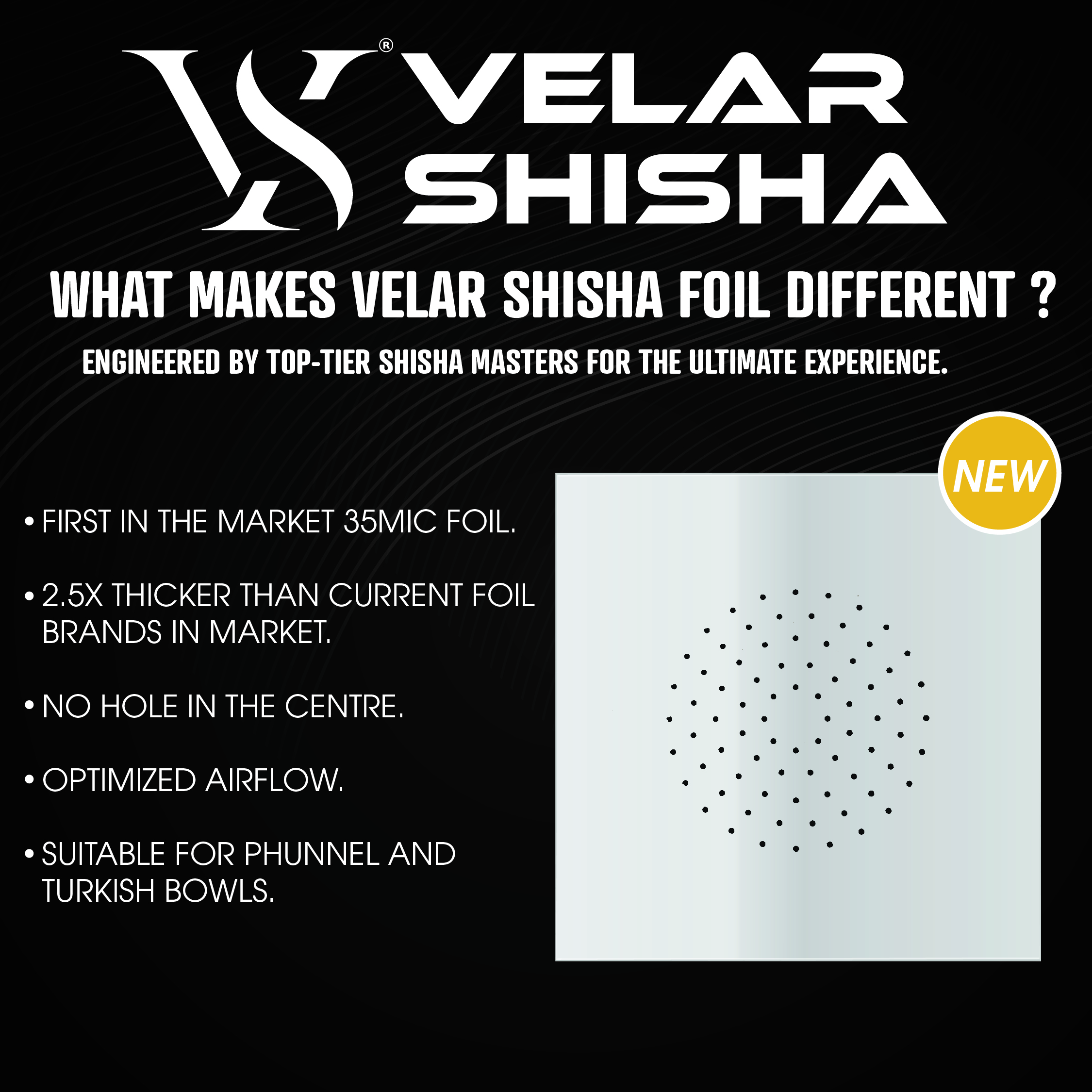 VS PREMIUM HOOKAH FOIL PUNCHED - 35 MICRON - 50 SHEETS - Image 4